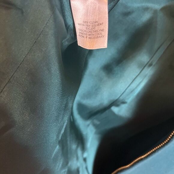 Jones New York Women’s Vintage Jacket Blazer Wool Front Zip Fully Lined Teal M - Picture 9 of 10